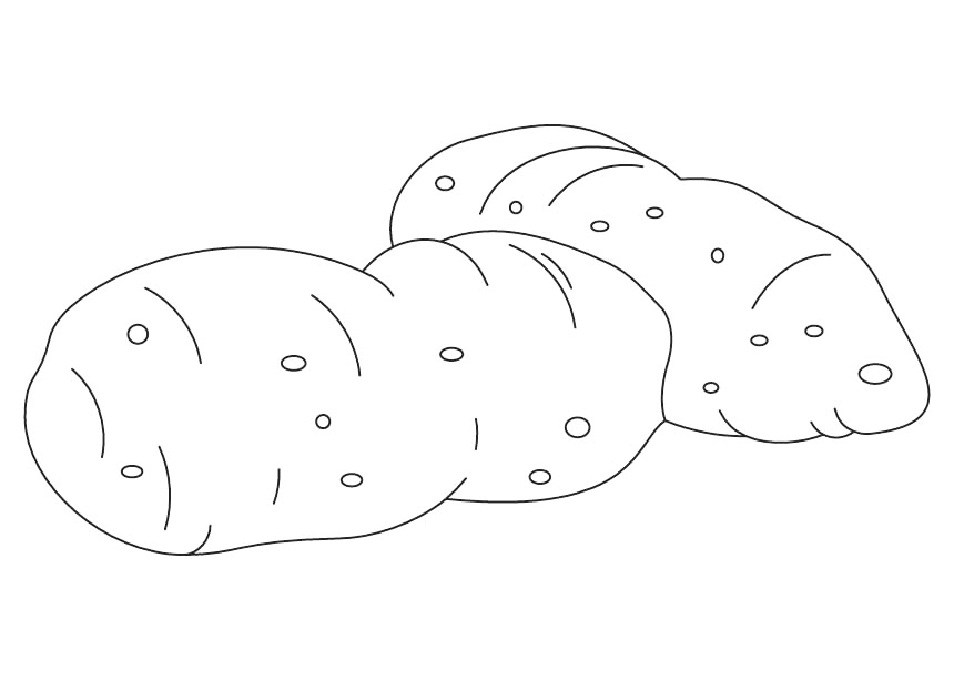 Sweet Potato Uganda Coloring Page