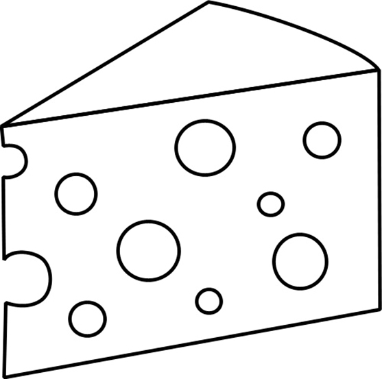 Swiss Cheese Coloring Page