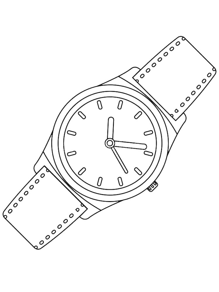 Swiss Watch Coloring Page