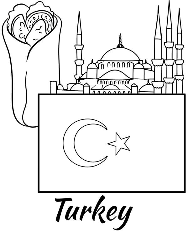 Turkey Coloring Pages