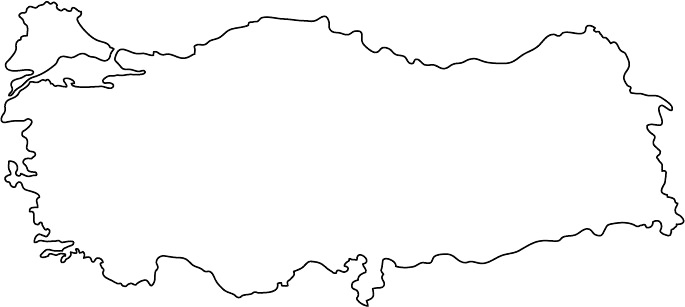 Turkey Map Coloring Page