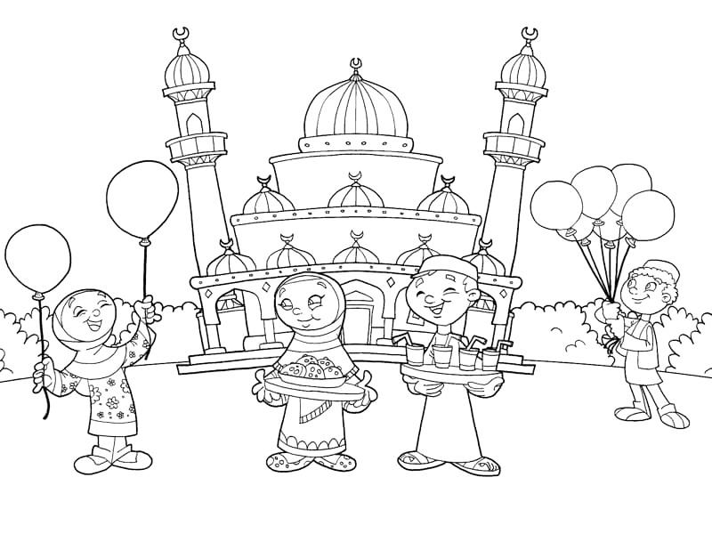 Turkish Festival Coloring Page