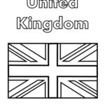 United Kingdom Flag Coloring Page