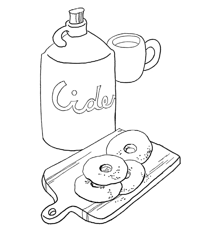 Apple Cider In Norway Coloring Page
