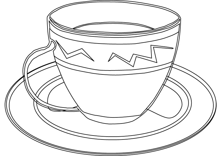 Chai Ya Maziwa (spicy Milk Tea) Coloring Page