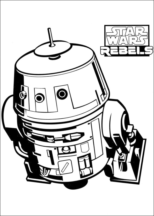 Chopper Star Wars Rebels Coloring Page