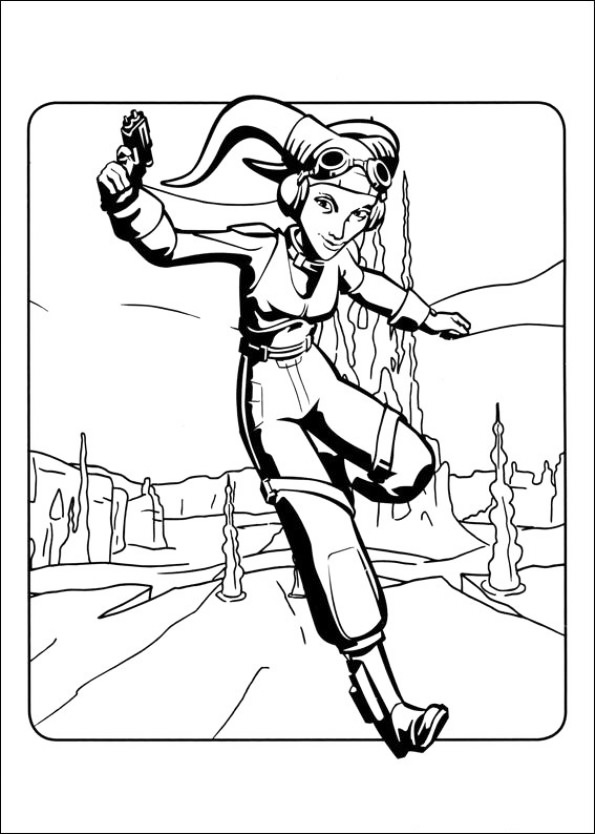 Hera Star Wars Rebels Coloring Page