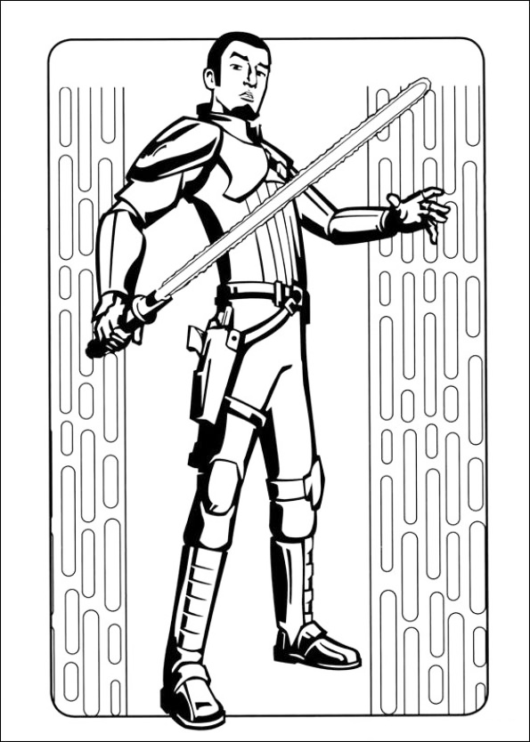 Kanan Star Wars Rebels Coloring Page