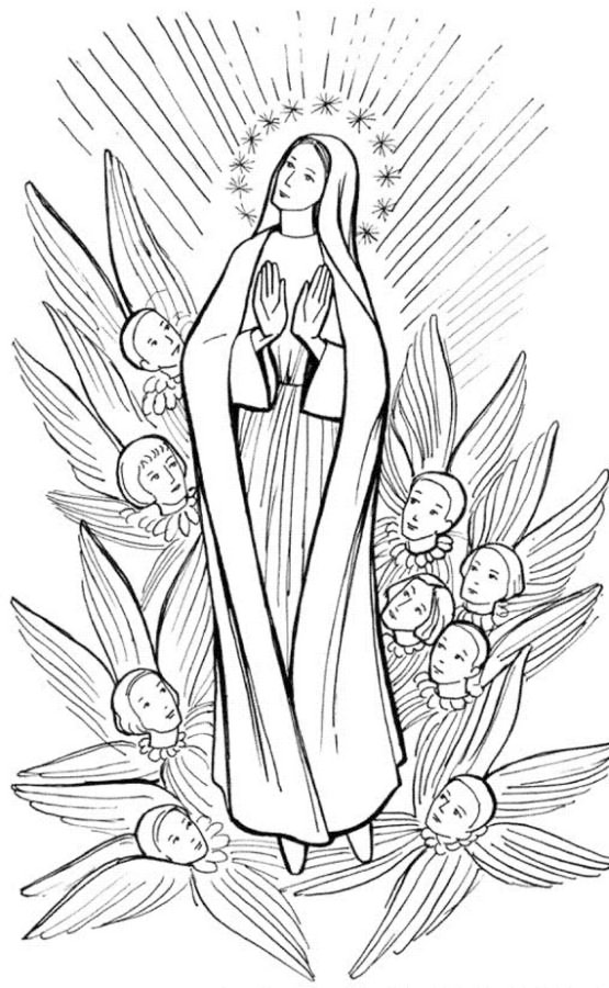 Lady Fatima Coloring Pages