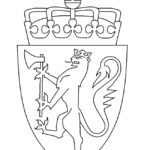 Norway Coat Of Arms Coloring Page