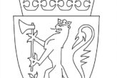 Norway Coat Of Arms Coloring Page