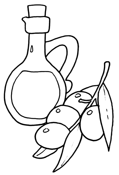 Olive Oil Coloring Page