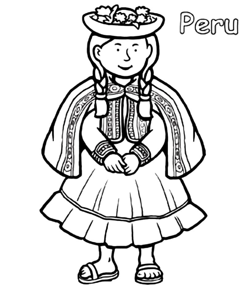 Peru Coloring Page