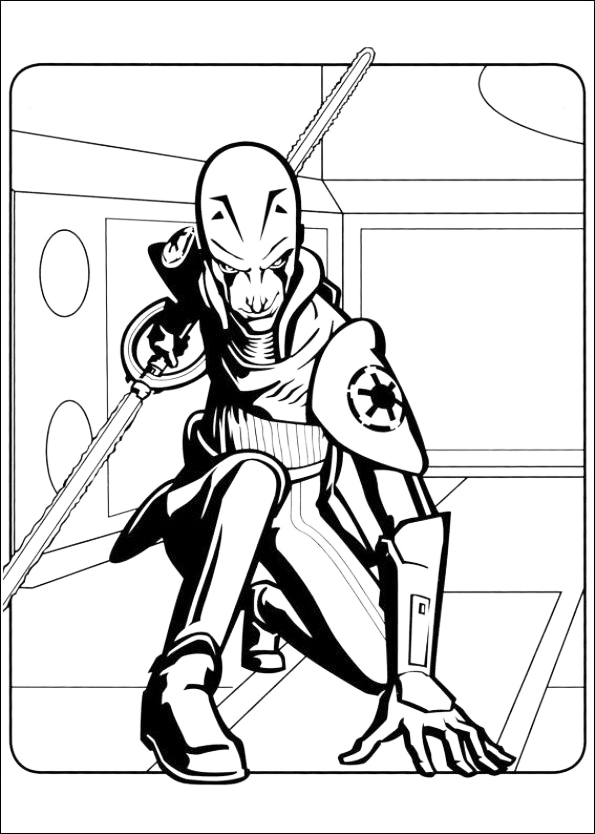 Star Wars Rebels Grand Inquisitor Coloring Page