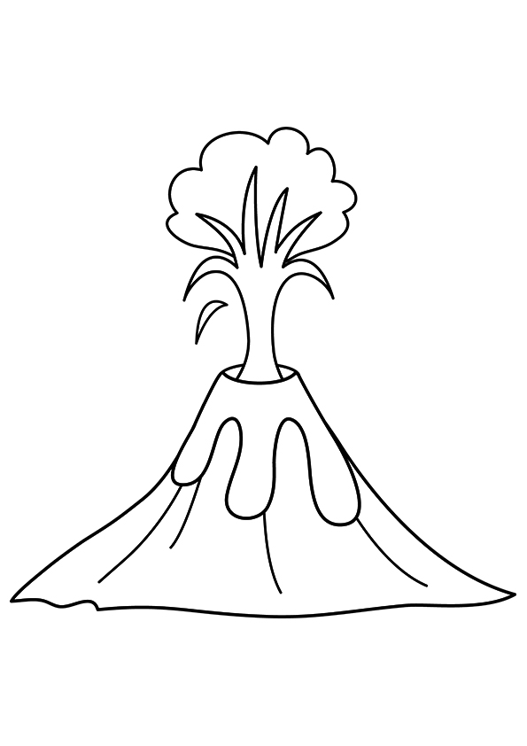Volcanoes In Chile Coloring Page