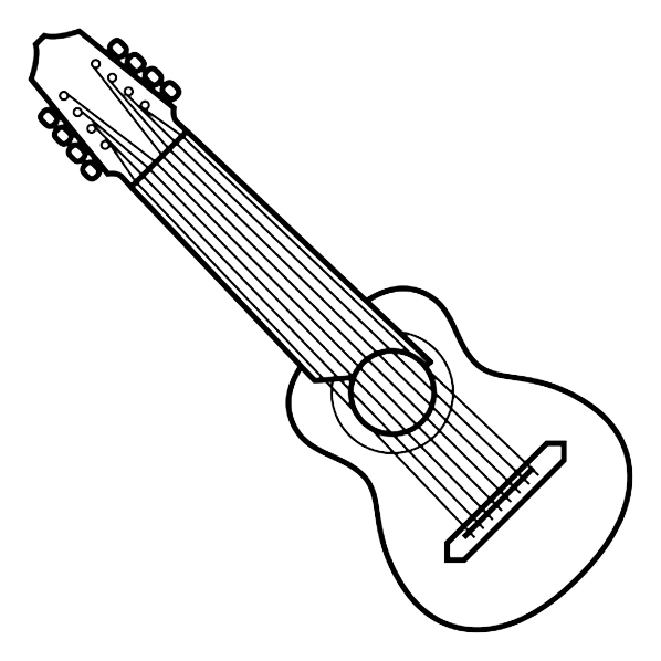 Charango Coloring Page