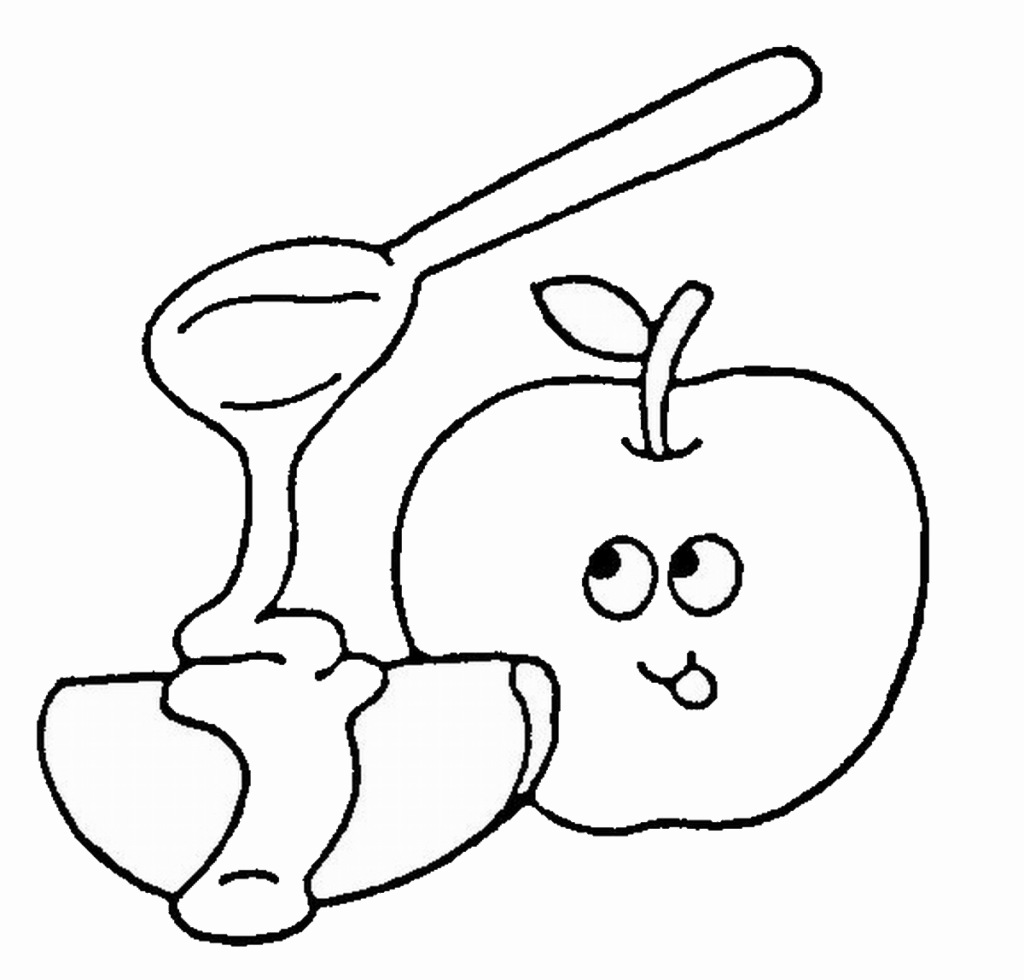 Honey And Apples Ukraine Coloring Page