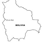 Map Of Bolivia Coloring Page