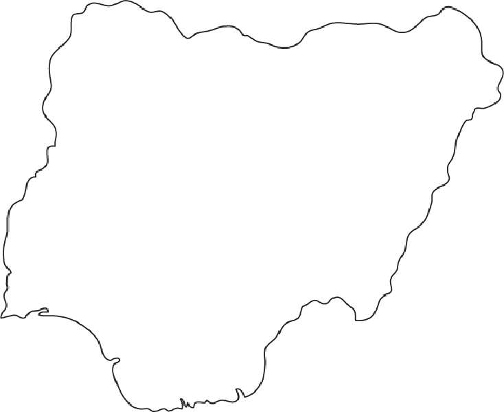 Map Of Nigeria Coloring Page