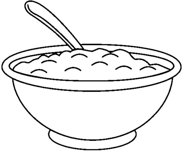 Mashed Potato Coloring Page