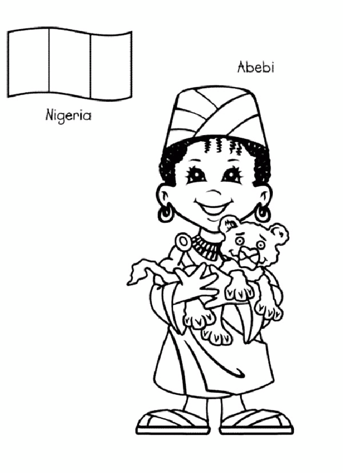 Nigeria Coloring Page