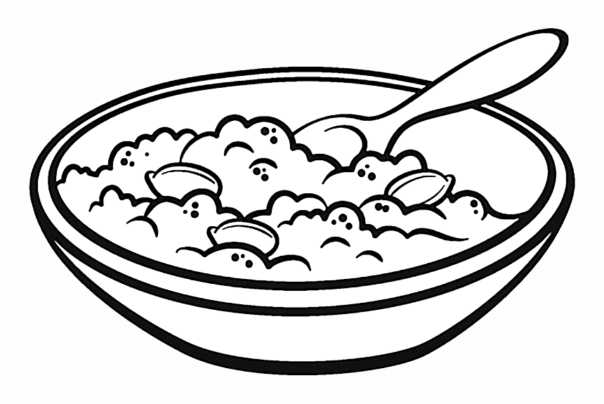 Porridge In Finland Coloring Page