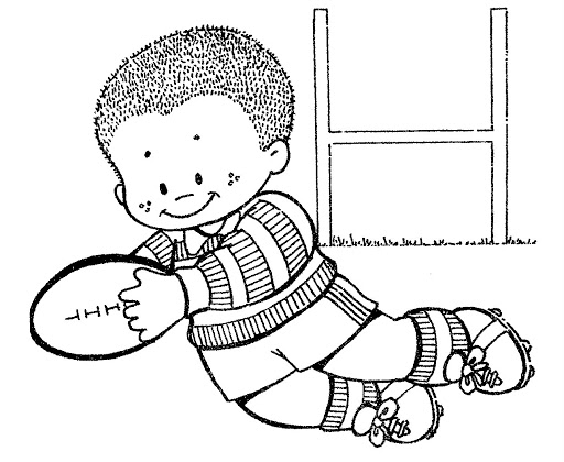 Rugby Coloring Page