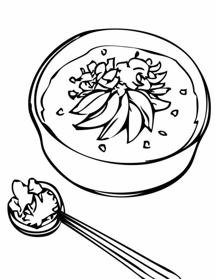 Sopa De Mani Coloring Page