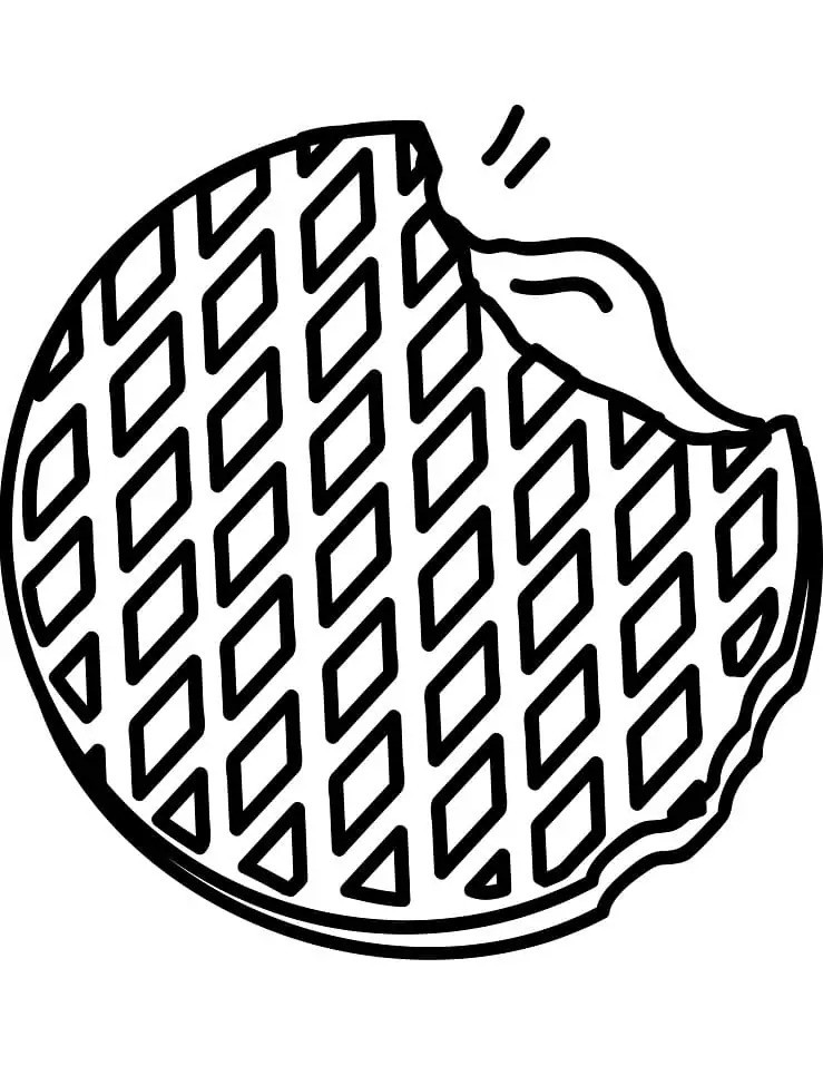 Stroopwafel In The Netherlands Coloring Page