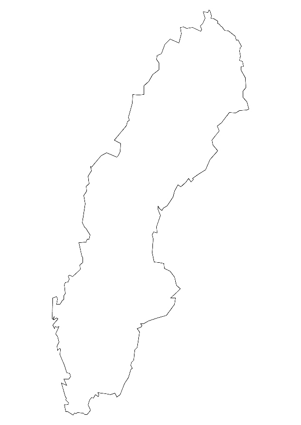 Sweden Map Coloring Page