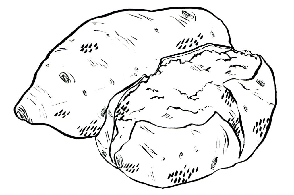 Sweden Midsummer Boiled Potatoes Coloring Page