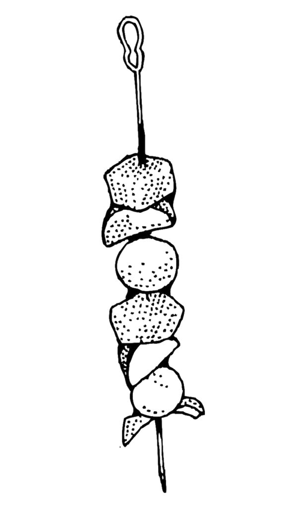 Zebu Skewers Coloring Page