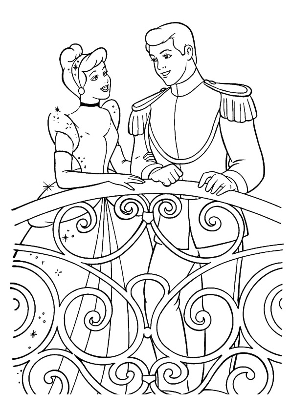 Cinderella Fairy Tale Coloring Pages