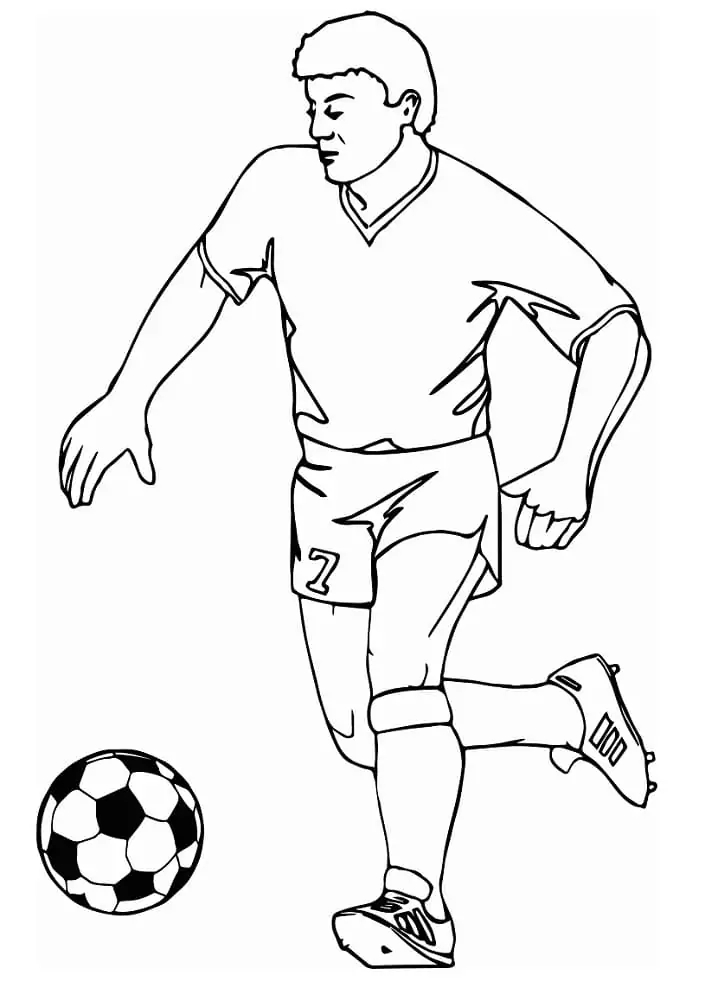 Football In Morocco Coloring Page