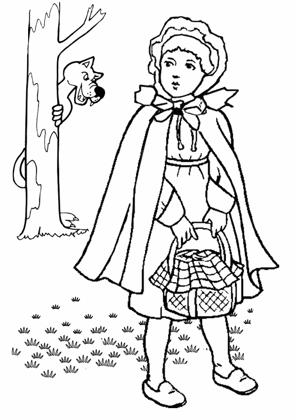 Little Red Riding Hoodfairy Tale Coloring Page