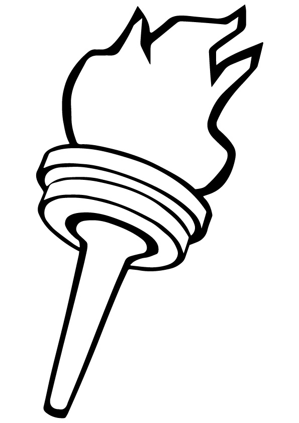 Olympic Torch Coloring Page