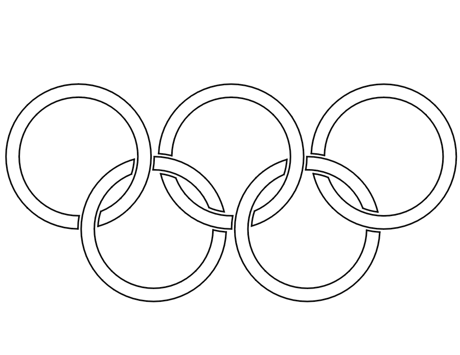 Olympic Rings Coloring Page