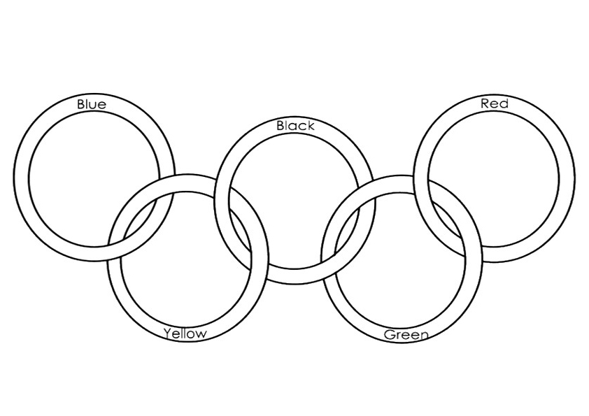 Olympic Cutting Ring Craft for Kids – 3 Dinosaurs