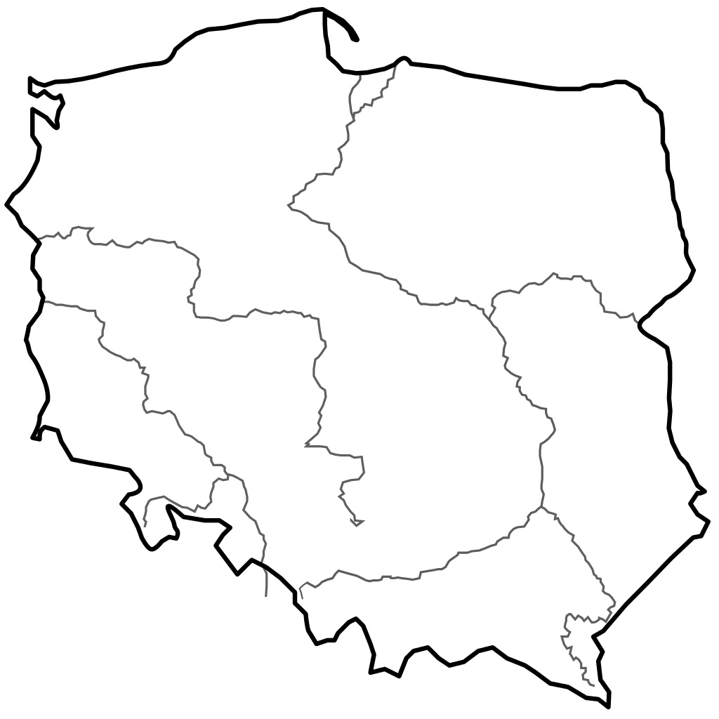 Poland Map Coloring Page