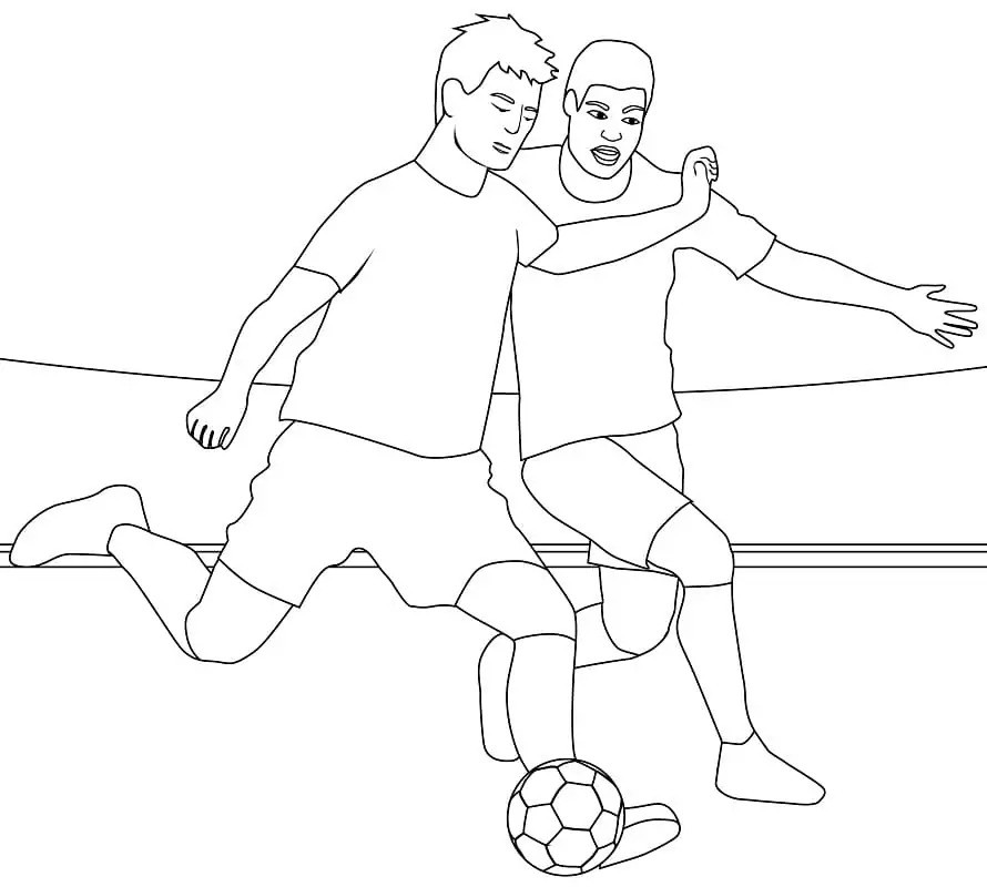 Soccer In Ecuador Coloring Page