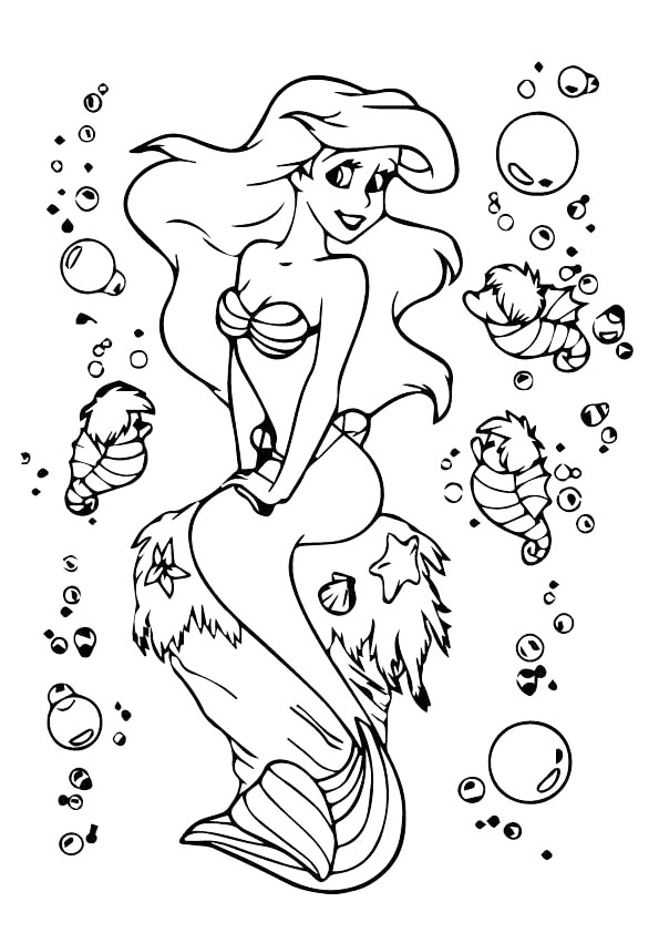 The Little Mermaid Coloring Page