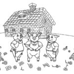The Three Little Pigs Fairy Tale Coloring Pages