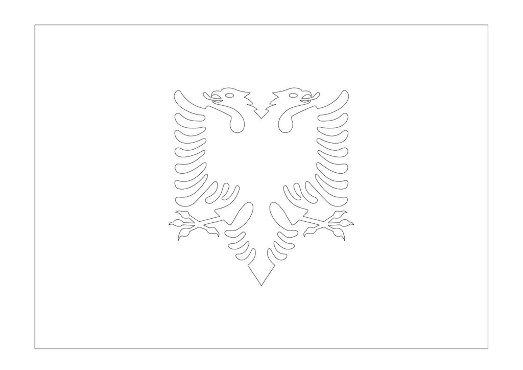 Albania Coat Of Arms Coloring Page