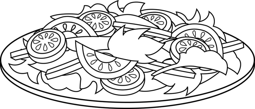 Albanian Salad Coloring Page