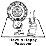 Happy Passover Coloring Page