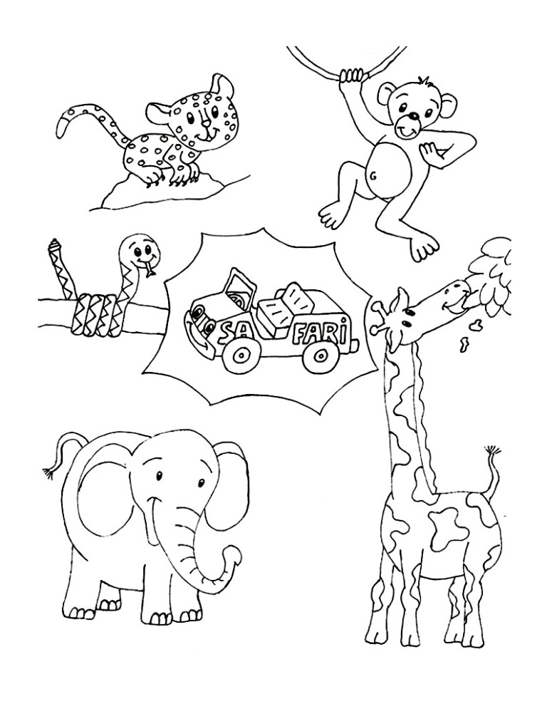 Kissama National Park Angola Coloring Page