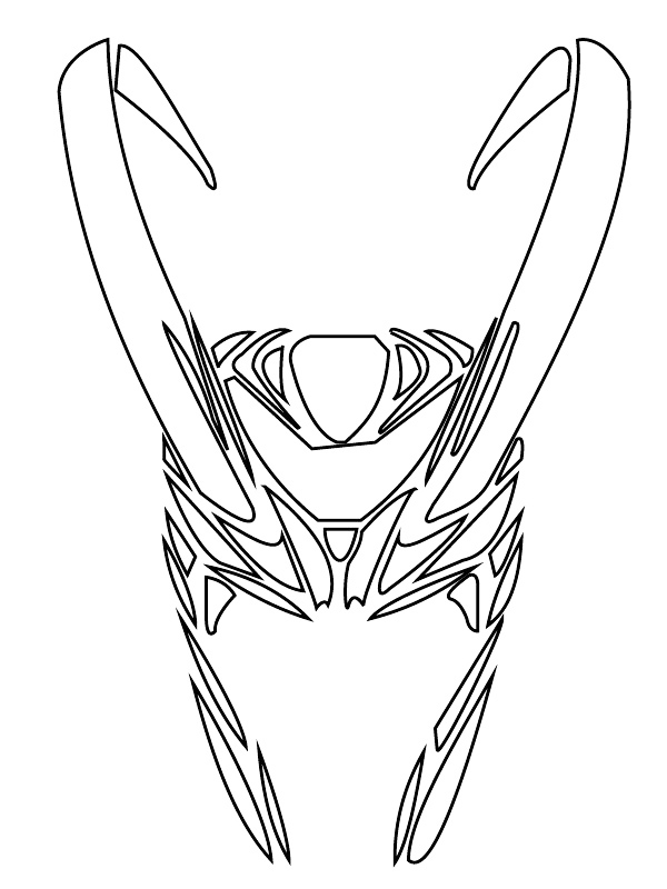 Lokis Helmet Coloring Page