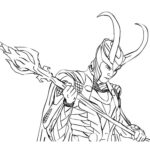 Lokis Sceptor Coloring Page
