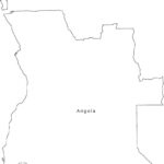 Map Of Angola Coloring Page