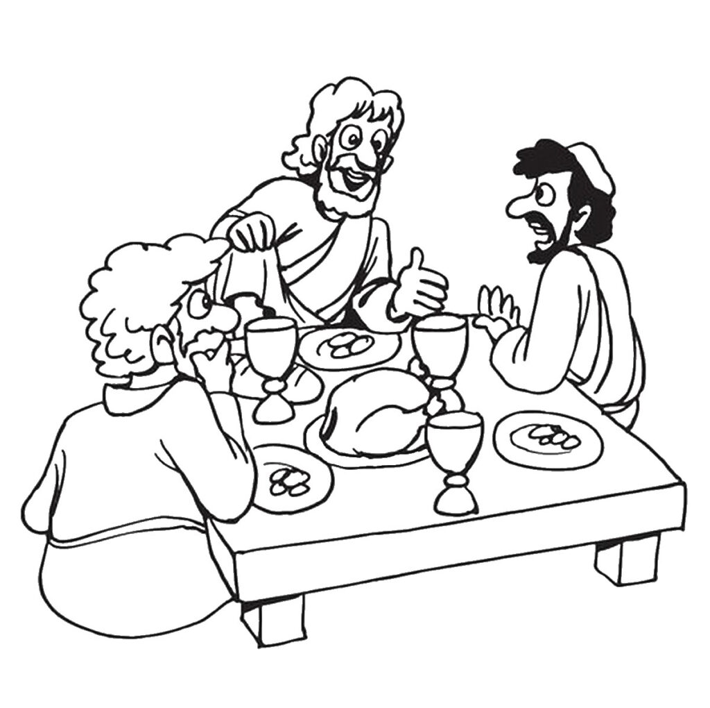 Passover Celebration Coloring Page